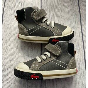 Grey Gray See Kai Run Baby Boy Toddler Shoes, Size 4